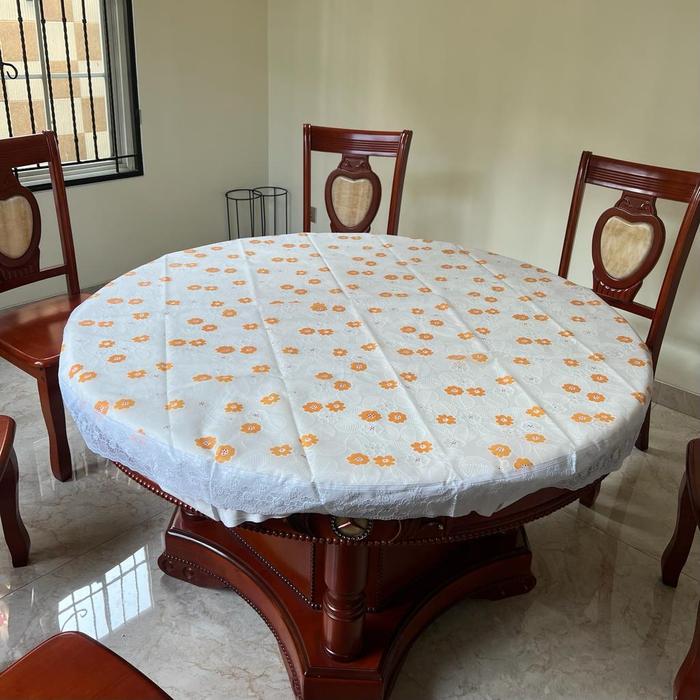Gambar Taplak Meja Makan Bulat PVC Anti Air Dengan Diameter 150 Cm Bahan Plastik Tebal Motif Bunga Variasi Warna - bernina, MEJA MAKAN BULAT 150 CM dari dkhome888 undefined Tokopedia