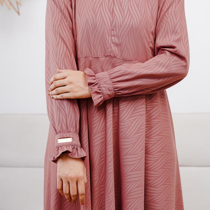 Gambar GAMIS HERMOSA GAMIS SYARI EMBOS Motif PANDAN NEW GAMIS BEST SELLER - Teracotta(bata), XL dari Hermosa Apparel Gamis Grosir undefined Tokopedia