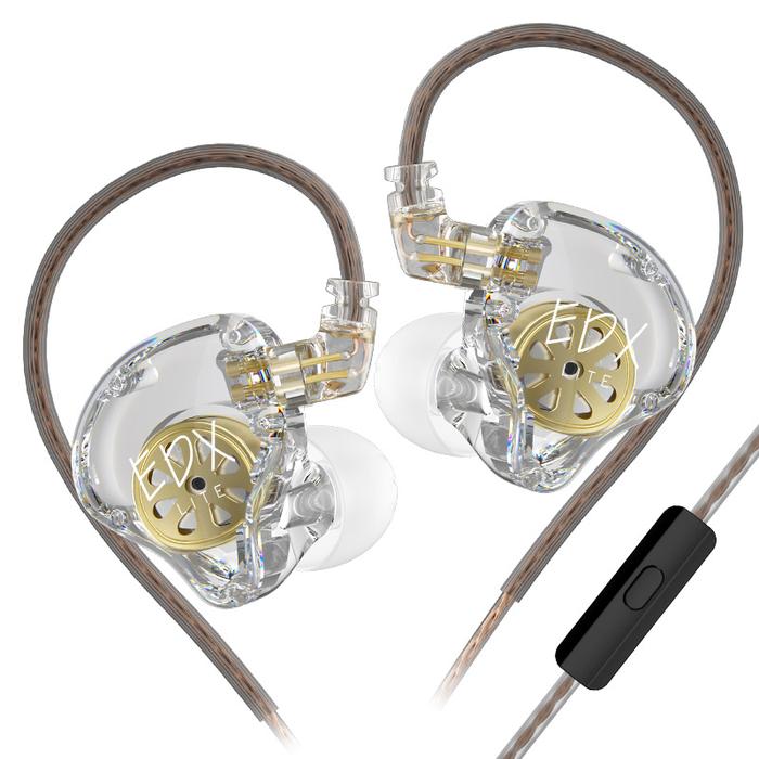Gambar KZ EDX Lite Wired In Ear Earphone HIFI Stereo Bass Music - With MIC - CLEAR dari EAGLE INDONESIA undefined Tokopedia