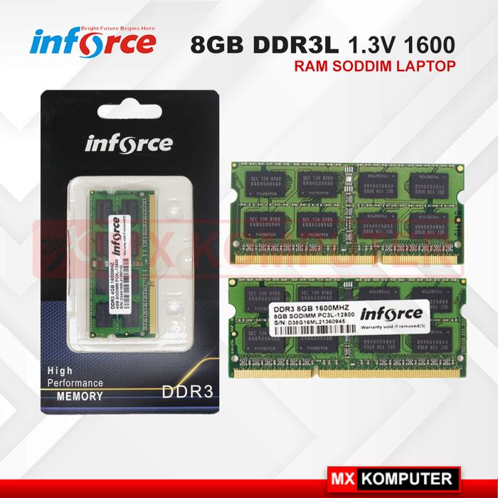 Gambar Memory INFORCE RAM 8GB DDR3L FOR NOTEBOOK LAPTOP 1600MHZ SODIMM dari MXKomputer_NEW undefined Tokopedia