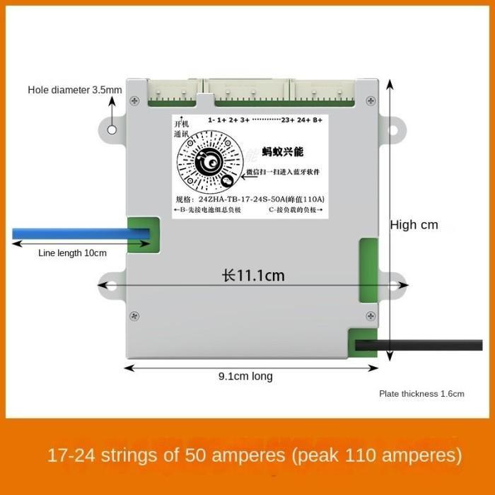 Battery management System ANT BMS 40A 80A 100A  17S-24S SMART BMS LI-ION LIFEPO4 LTO