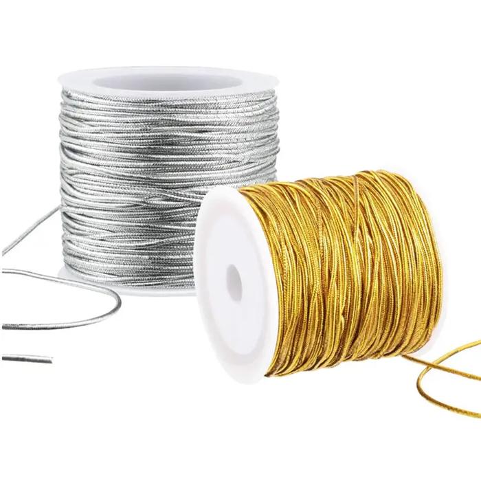 Gambar Tali Elastis 1mm 20 meter gold silver tali karet 1 mm emas perak - GOLD dari TC TOP STORE undefined Tokopedia
