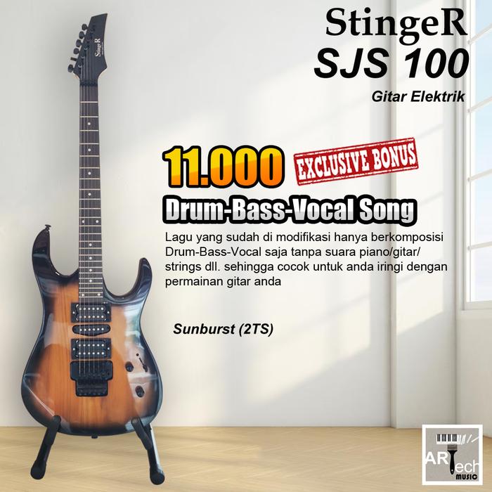 Gambar Stinger SJS100 / SJS 100 Gitar Elektrik ORIGINAL - Sunburst (SB) dari Artech Music undefined Tokopedia