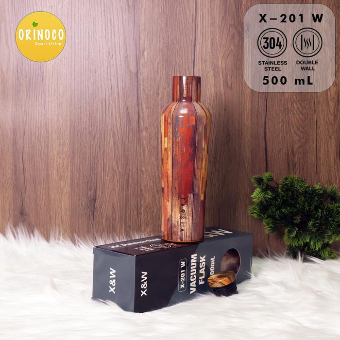 Gambar Orinoco Tumbler Stainless Steel 304 500 ML Printing 3D Motif Leakproof - Wooden Mozaic dari Maxhomeliving_NEW undefined Tokopedia
