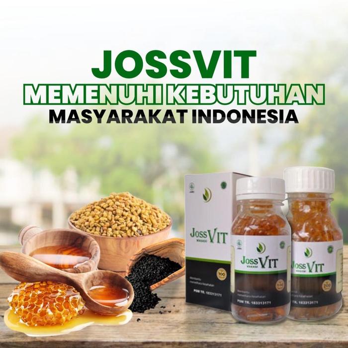Gambar Josvit Joss vit Herbal Habatusauda Extra Propolis 100% Original bisa - Isi 100 kapsul dari CV. Muria Prasada undefined Tokopedia