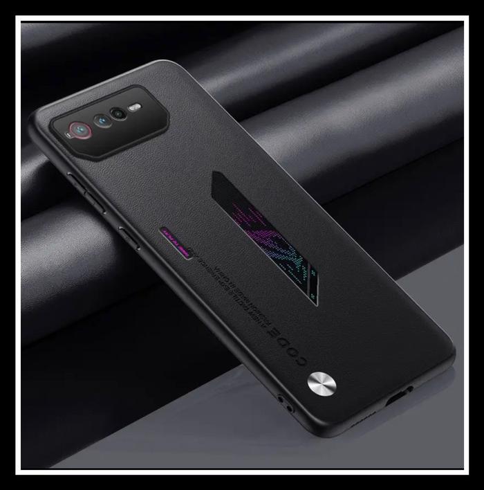 Gambar Asus Rog Phone 7 / Ultimate Vegan Plain Leather CODE Hard Case Soft Pc - HITAM., ASU ROG 7. dari Mr TheBest undefined Tokopedia