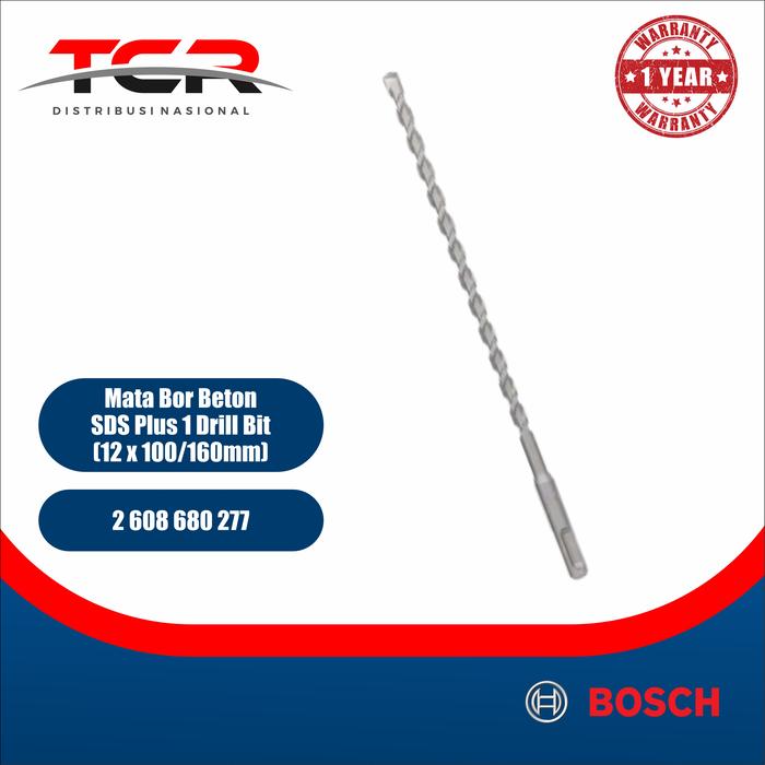 Gambar Bosch SDS Plus-1 12 x 100 - 160 mm / Mata Bor Beton [2608680277] dari TCR Corp Distribution undefined Tokopedia