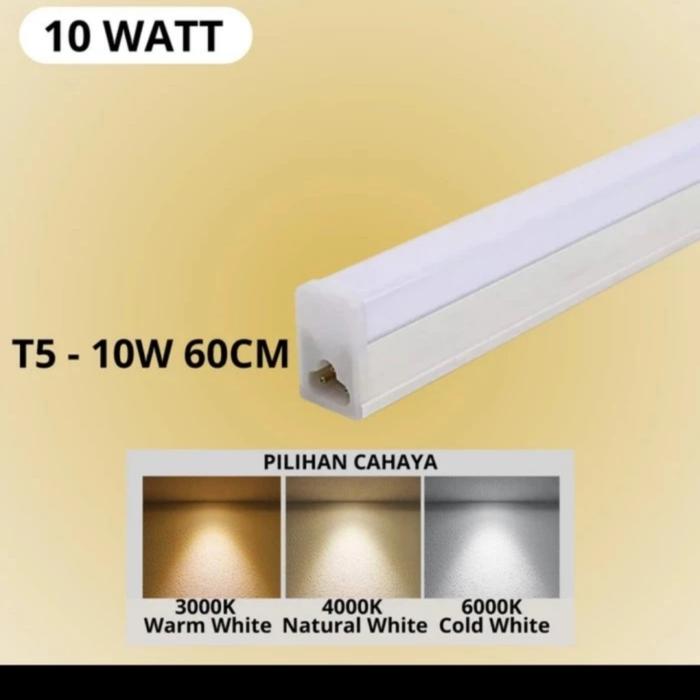 Gambar LAMPU TL LED T5 NEON 60CM 90CM 120CM 10W 15W 20W KABINET LEMARI PLAFON - T5 60CM 10 WAT, SINAR PUTIH dari starlight.electric undefined Tokopedia