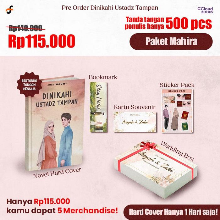 Gambar Pre Order -Buku Novel  - Dinikahi Ustadz Tampan - Just Mommy - Cloudbo - Paket Mahira dari Bumi Fiksi Makassar undefined Tokopedia