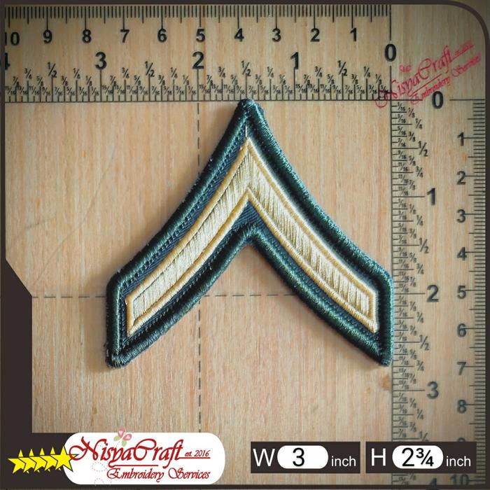 Gambar NCEP0101-0012- US ARMY Enlisted Personnel RANK Military patch Bordir - E2-PV2 dari NisyaCraft undefined Tokopedia