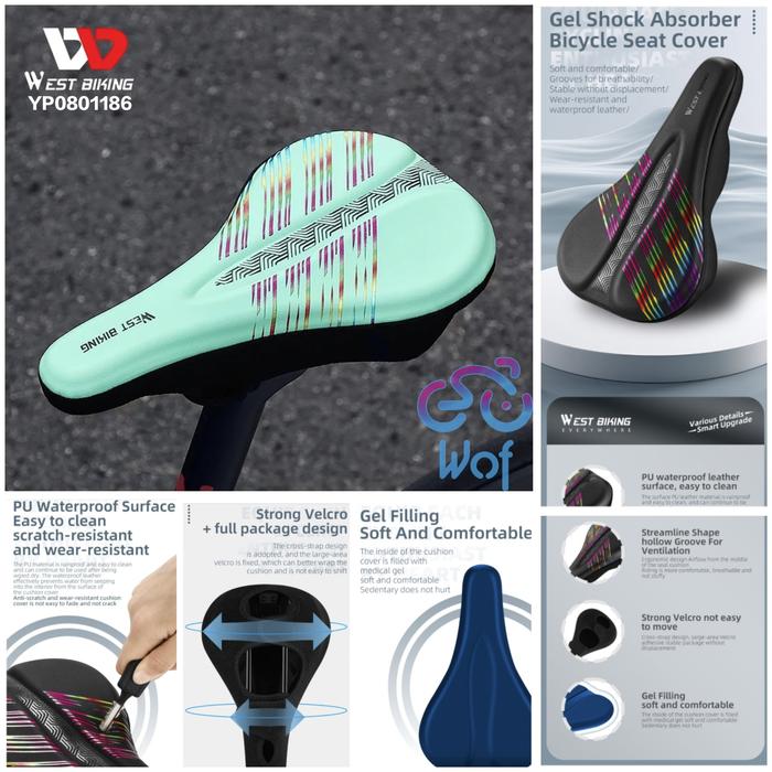 Jual WEST BIKING 186 Sarung Sadel Sepeda Bicycle Saddle Cover PU