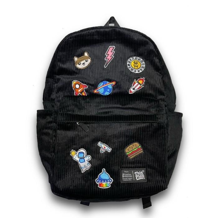 Gambar Tas Punggung Ransel Backpack Corduroy Full Patch Rare Thisplan dari THISPLAN PRODUCT undefined Tokopedia
