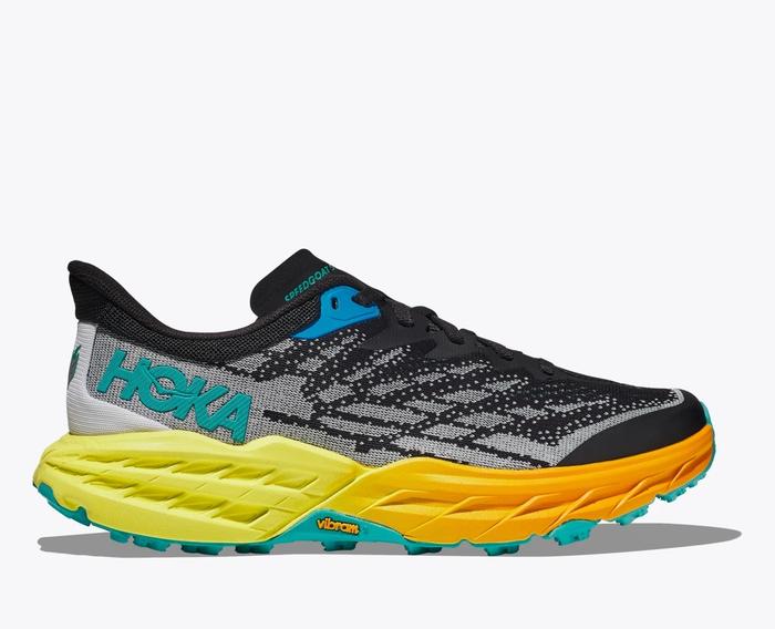 Gambar Hoka Speedgoat 5 Mens Trail Running Shoes - Black - US 10.5 - 8.5 dari radheesportshop undefined Tokopedia