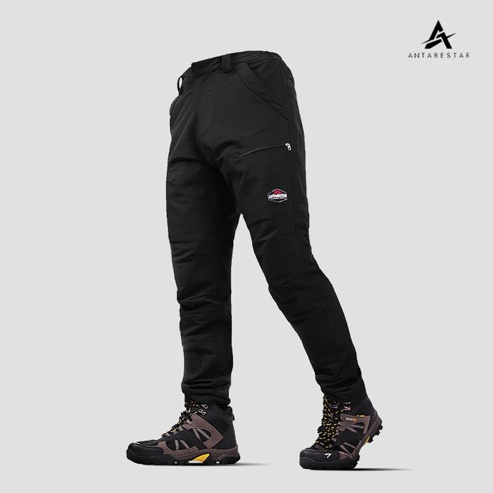 Gambar Celana Gunung Waterproof Panjang Pria Outdoor Hiking Quickdry Stretch - Hitam, M dari Antares Star undefined Tokopedia