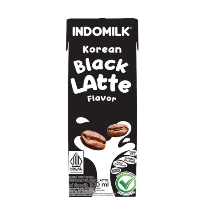 Gambar INDOMILK Korean Susu UHT Black Latte 180 ml dari BIGsmart Official undefined Tokopedia
