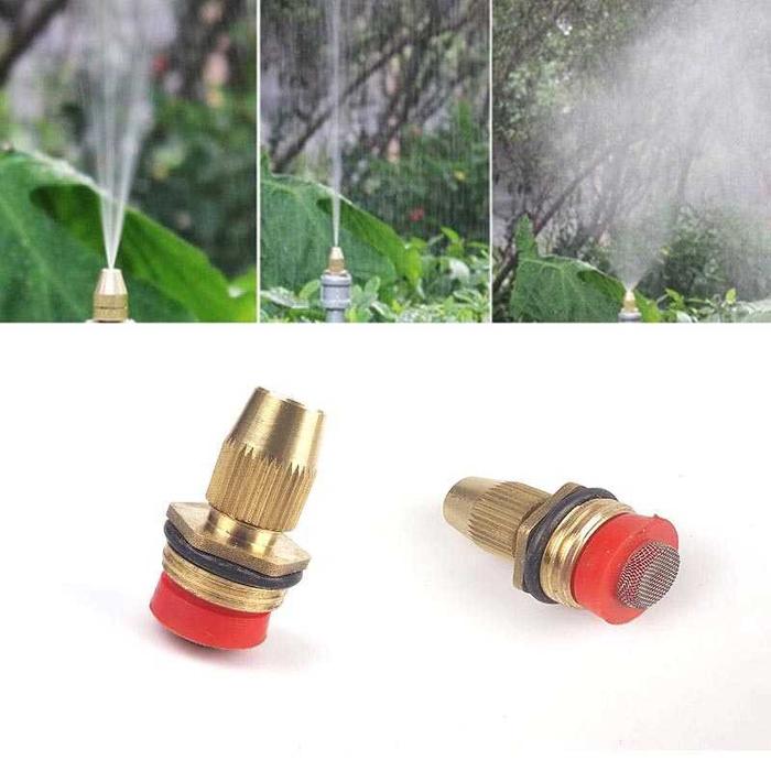Gambar nozzle sprayer kuningan nozel embun kabut sprinkle taman 1/2 inch - Tipe 1 (1/2) dari Home Solution Official undefined Tokopedia