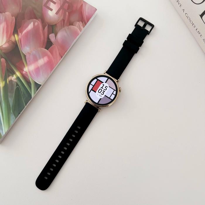 Gambar Rubber Silicone Strap Tali Jam Tangan Samsung Huawei Garmin Xiaomi - Hitam, 20mm dari Laku Murah_NEW undefined Tokopedia