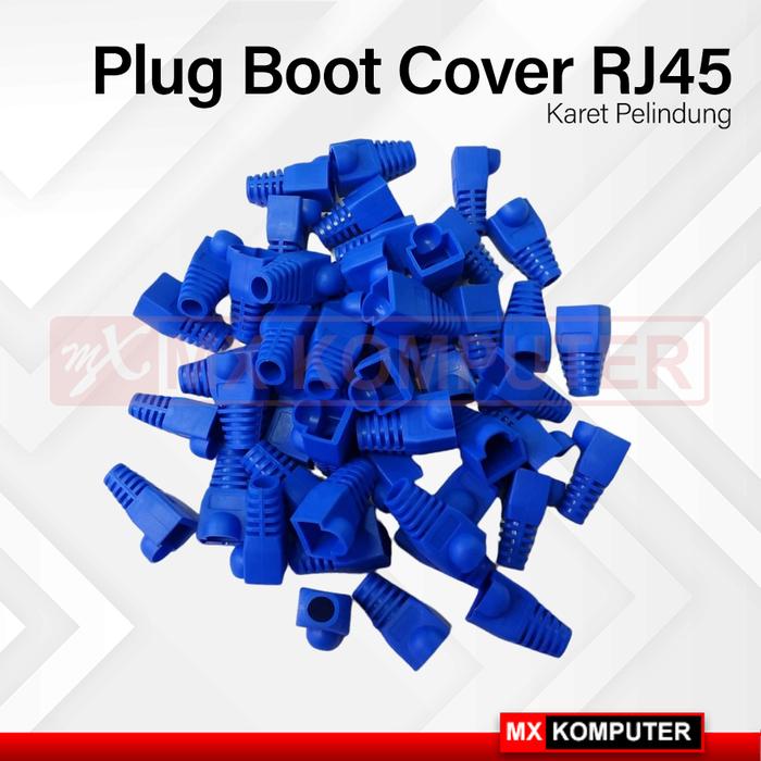 Gambar Plug Boot Cover RJ45 Karet Pelindung Konektor - Biru dari MXKomputer_NEW undefined Tokopedia