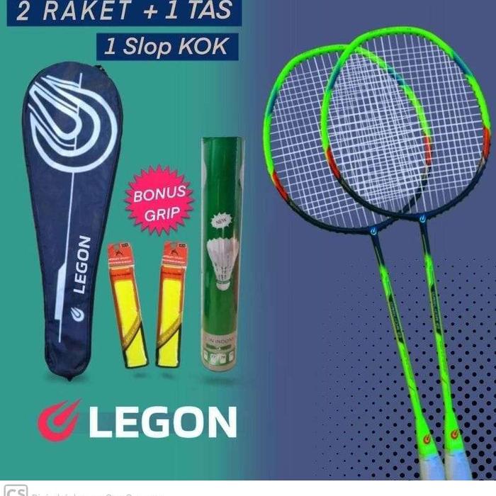 Gambar Raket Legon original paket bulutangkis lengkap bonus grip - 2rkt,ts,kok,gri dari widaruaida shop undefined Tokopedia