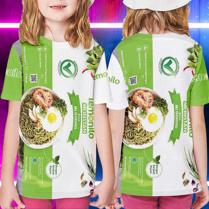 Gambar baju wanita kaos custom mie lemonilo sublimation 3D terbaru 2024 - ANAK, S dari QITHMAYR CUSTOM undefined 5 Tokopedia