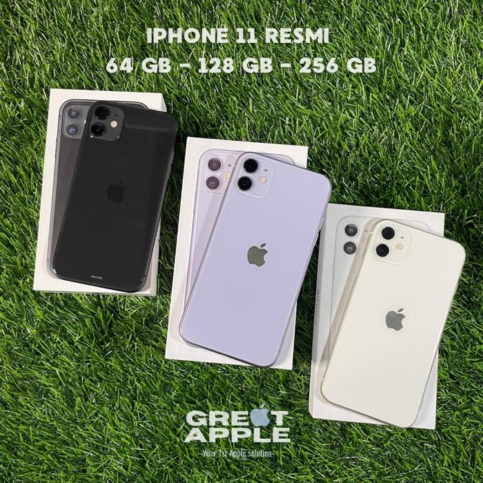 Gambar IPHONE 11 64GB 128GB 256GB GARANSI RESMI IBOX-INTER - FULLSET LIKE NEW - 64GB, FULLSET INTER dari Great Apple undefined Tokopedia