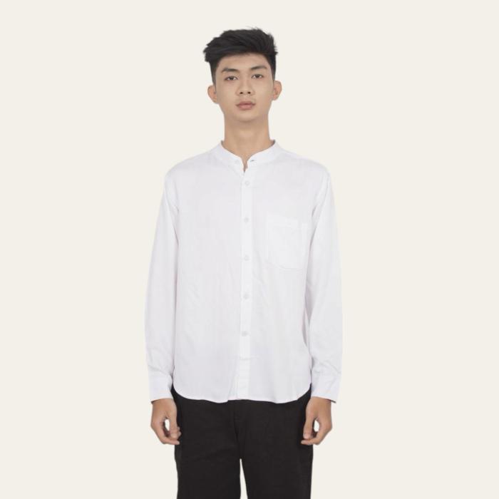 Gambar Kemeja polos pria rayon twill panjang premium halus - Hitam, XXL dari RAJA OBRAL SURABAYA undefined 4 Tokopedia