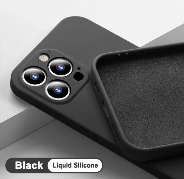 Gambar IPhone 15 / Pro / Plus / Max Silicone Liquid Rubber Original Soft Case - HITAM., IPH 15 6.1 dari Mr TheBest undefined Tokopedia