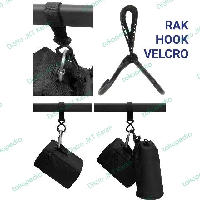 Gambar Gantungan Lampu Tiang Flysheet Jemuran Outdoor Camping Kemah Gunung - Rak Hook Velcro dari Distro JKT Keren undefined Tokopedia