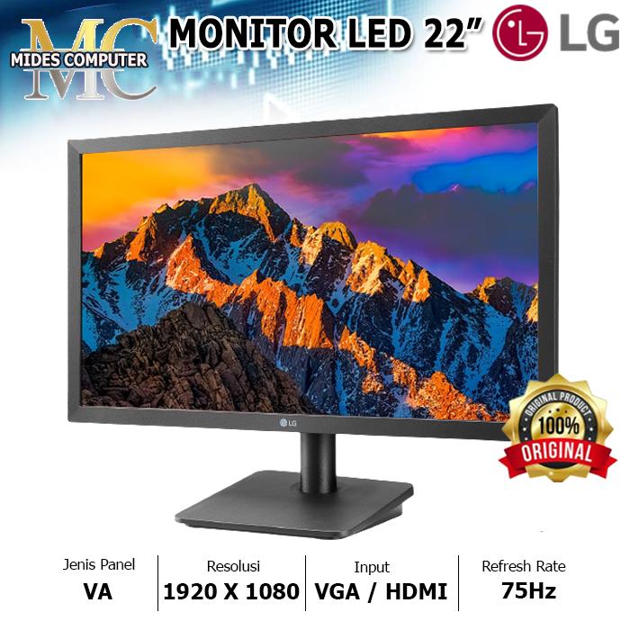 Gambar LED Monitor LG 22 inch 22MP410-B Full HD 75hz HDMI - 22MP410-B dari Mides Komputer undefined Tokopedia