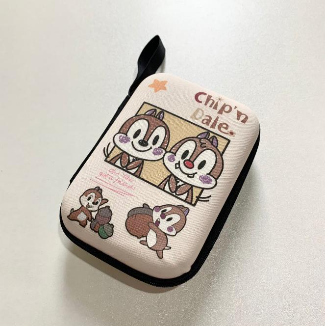 Gambar Dompet Headset Koin/ Charger/ Hard Case Pouch Portable Purse Persegi - Chip n Dale dari Mellooshop undefined Tokopedia