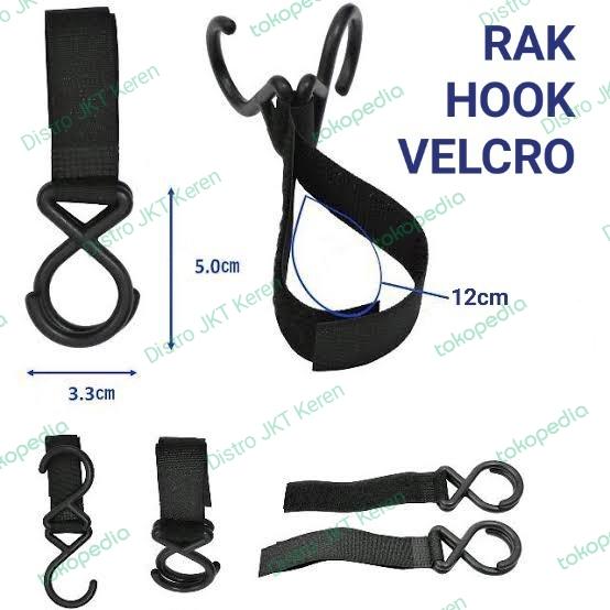Gambar Hanger Hook Gantungan Tiang Lampu Flysheet Outdoor Camping Campervan - Rak Hook Velcro dari Distro JKT Keren undefined Tokopedia