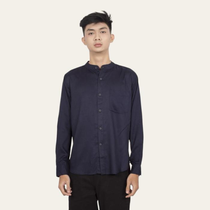 Gambar Kemeja polos pria rayon twill panjang premium halus - Hitam, XXL dari RAJA OBRAL SURABAYA undefined 5 Tokopedia