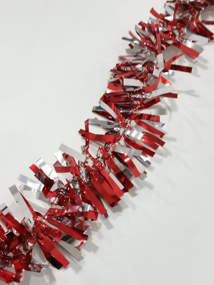 Gambar Slinger Imlek Merah Murah Hiasan Dekor Hampers Sincia Tinsel Party - SS811 REDSILVER dari MadisonShop undefined Tokopedia