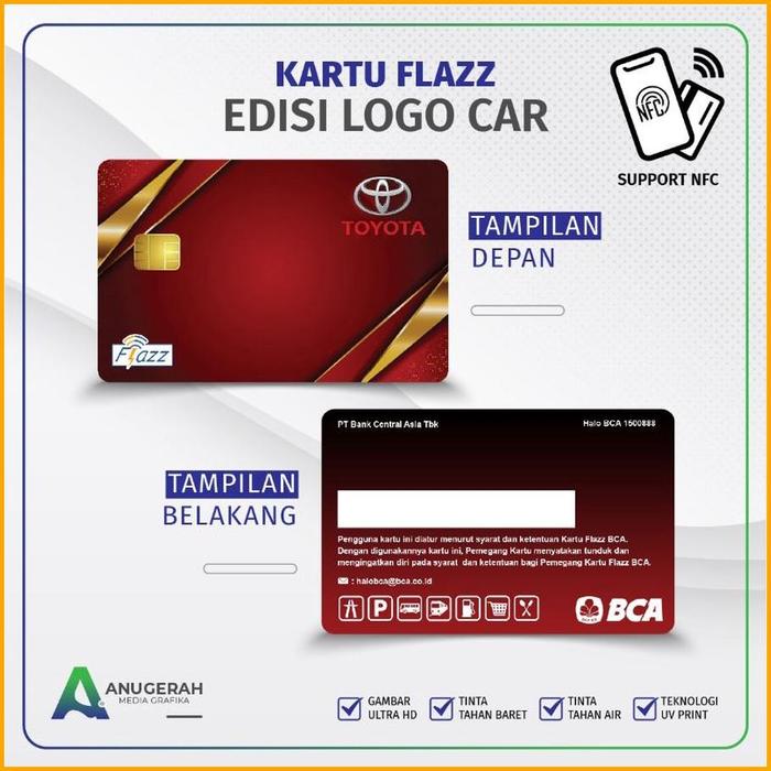 Gambar kartu flazz bca gen 2 logo premium - toyota, satu sisi dari arindadewi undefined Tokopedia