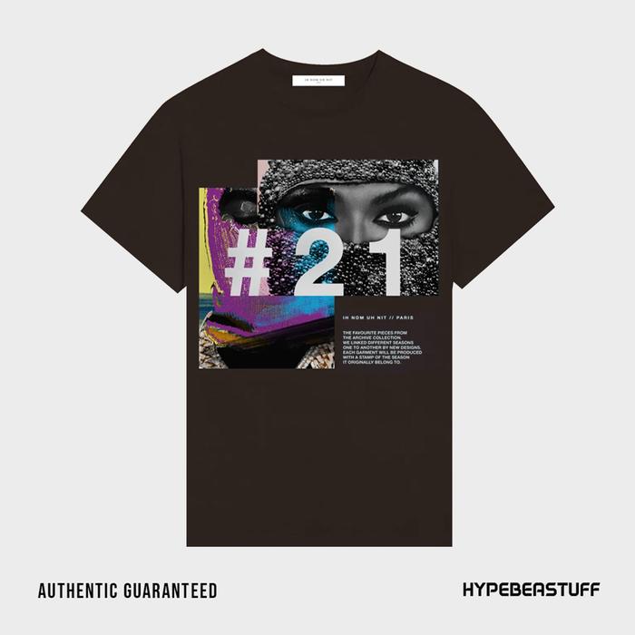 Gambar Ih Nom Uh Nit Mask 21 Print Logo Tee Brown - XL dari HYPEBEASTUFF ID undefined Tokopedia