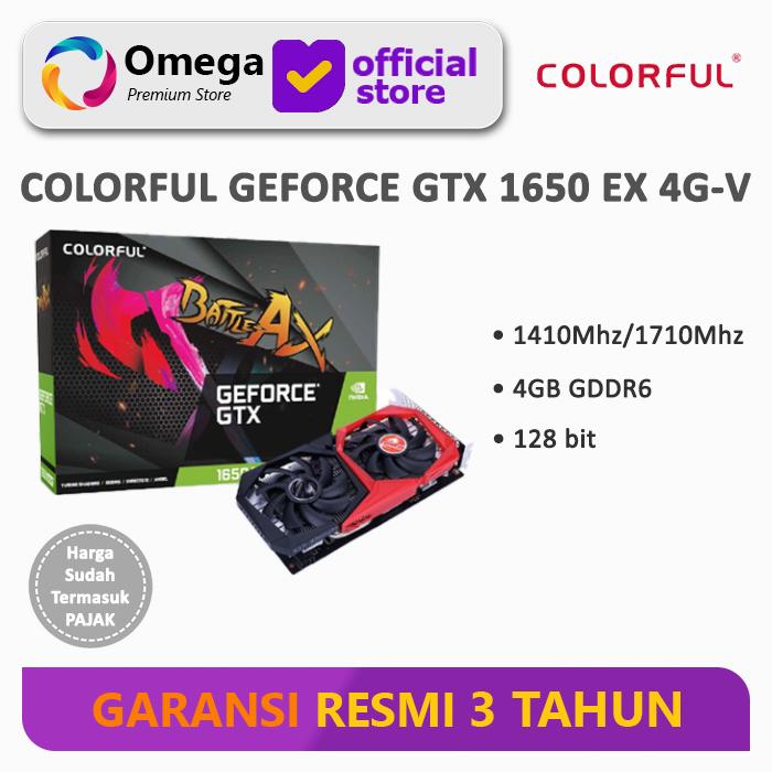 Promo VGA Colorful GeForce GTX 1650 EX 4GB DDR6-V Cicil 0% 3x