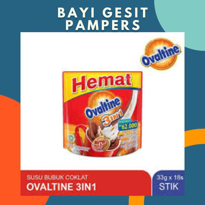 Gambar susu ovaltine 3in1 18 sachet x 33 gram dari bayigesitpampers undefined Tokopedia