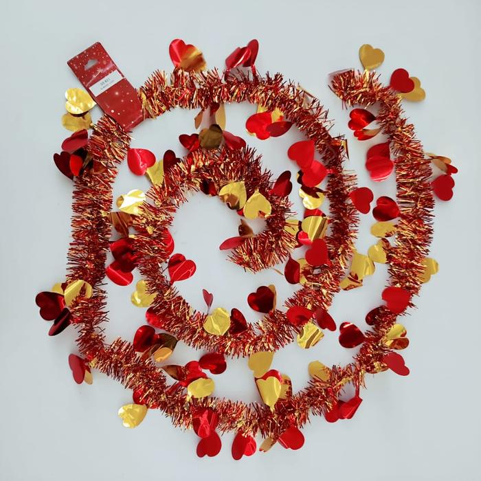 Gambar Slinger Imlek Merah Murah Hiasan Dekor Hampers Sincia Tinsel Party - SS821 HATI RED dari MadisonShop undefined Tokopedia