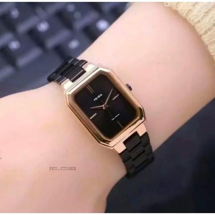 Gambar MIRETE Jam Tangan Wanita Original Tahan Air persegi Model Analog Quart - Rosgold dari PKU STORE undefined Tokopedia