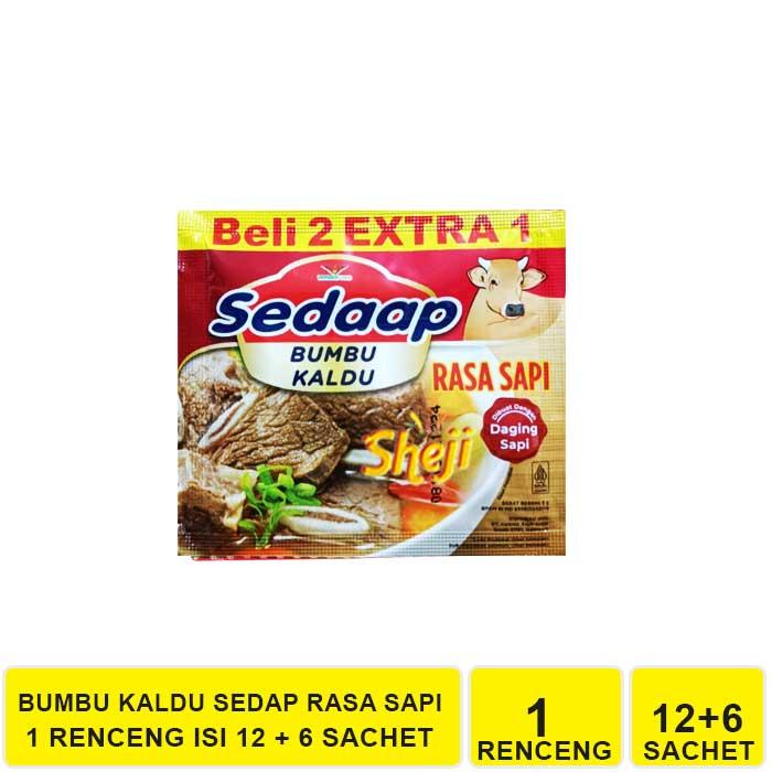 Gambar 1 RENCENG ISI 12 + 6 SACHET BUMBU KALDU SEDAAP - AYAM KALDU, 1 RENCENG dari Sheji undefined 3 Tokopedia