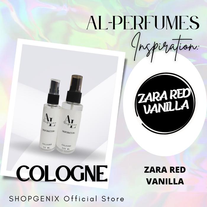 Parfum Cologne 50 ml 100 ml INSPIRED BY ZARA RED VANILLA COLOGNE 50 ml,  RED VANILLA