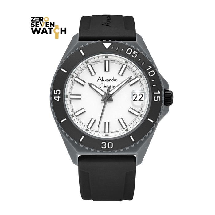 Gambar Jam Tangan Pria Alexandre Christie AC 8693 Classic Steel Original - black white dari Zero Seven Watch undefined Tokopedia