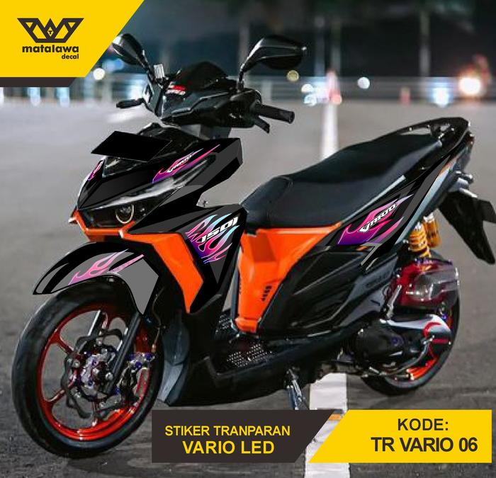 Gambar STRIPING STICKER VARIO LED OLD 125 150 CLICK LIST TRANSPARAN 06 - PINK dari MATALAWA DECAL undefined Tokopedia