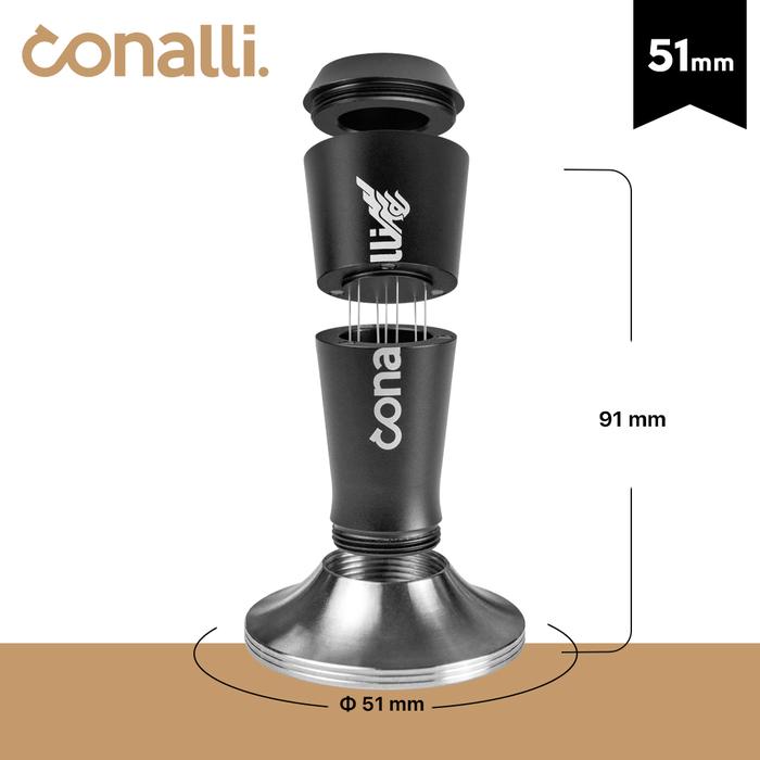 Gambar Conalli Tamper Coffe Needle Distributor Jarum Kopi Barista Tools - 51mm dari Runan Store undefined Tokopedia