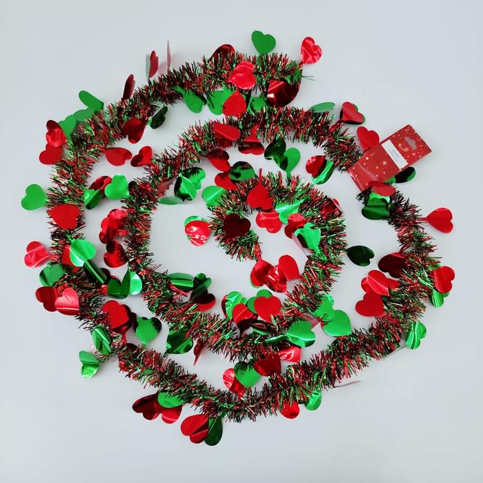 Gambar Slinger Imlek Merah Murah Hiasan Dekor Hampers Sincia Tinsel Party - SS821 HATI IJO dari MadisonShop undefined Tokopedia