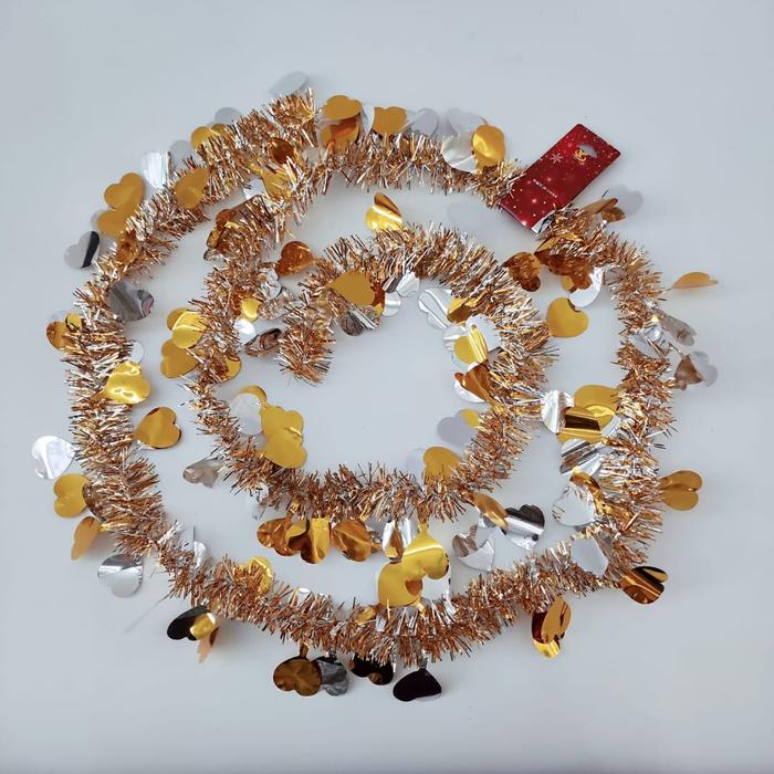 Gambar Slinger Imlek Merah Murah Hiasan Dekor Hampers Sincia Tinsel Party - SS821 HATI GOLD dari MadisonShop undefined Tokopedia