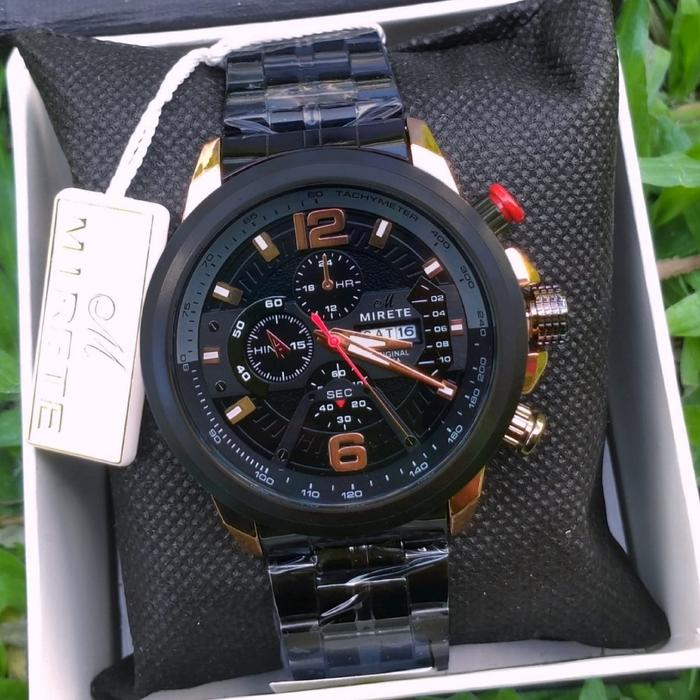 Gambar MIRETE ! JAM TANGAN PRIA SPORTY ANALOG ORIGINAL TANGGAL HARI AKTIF COD - Rosblack 9 dari PKU STORE undefined Tokopedia
