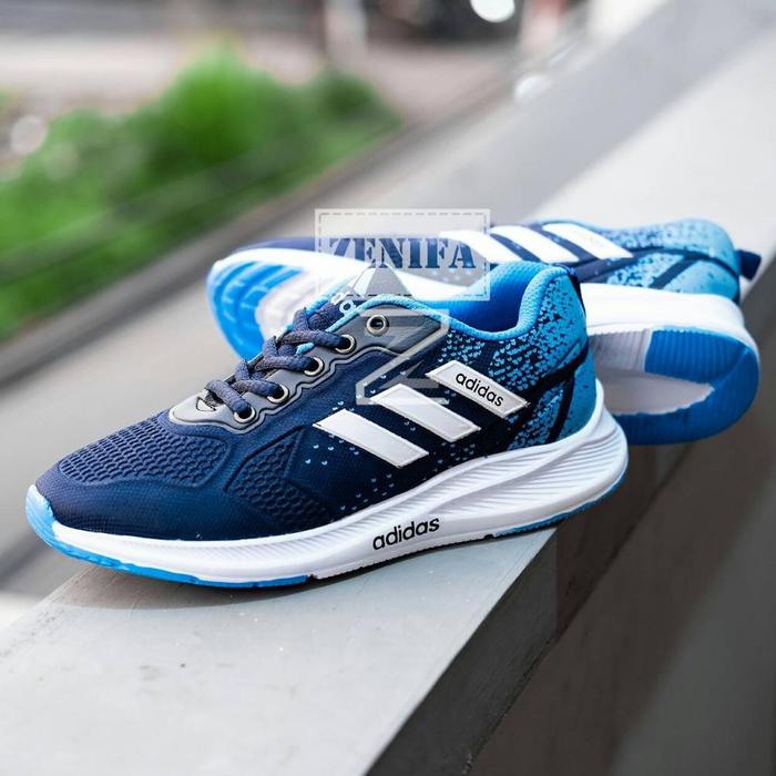 Gambar Promo Terbaru, Harga Termurah! SEPATU ADIDAS NEO ZOOM RUNNING TERBARU - navy comb biru, size 39 dari rikumall undefined Tokopedia
