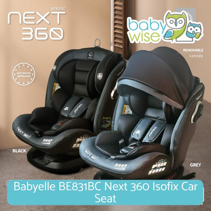 Jual Babyelle BE831BC Next 360 Isofix Car Seat Kursi Mobil Anak