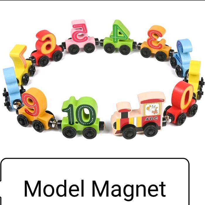 Gambar [capt] Mainan Edukasi Anak Set Susun Kereta Angka DIGITAL TRAIN - Model Magnet dari captain edutoys undefined Tokopedia